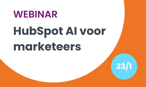 HubSpot AI voor marketeers - webinar