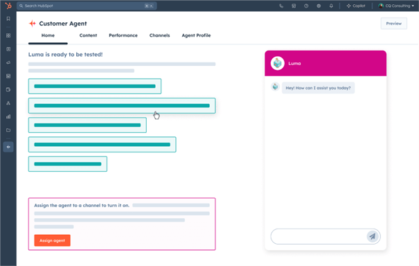 Breeze AI Customer Service Agent in HubSpot