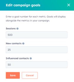 Campagne doelen instellen bij de campagnetool van HubSpot