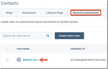 Record Customization in HubSpot