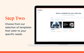 Stap 2 Clip Creator AI videomaker van HubSpot