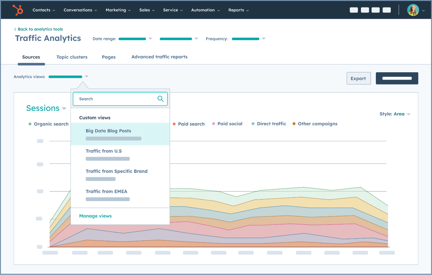 Website analytics HubSpot CMS