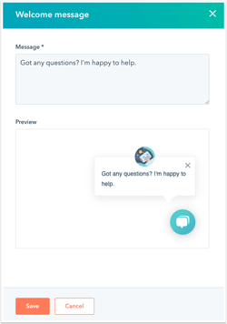 Welkomstboodschap van je AI-chatbot in HubSpot